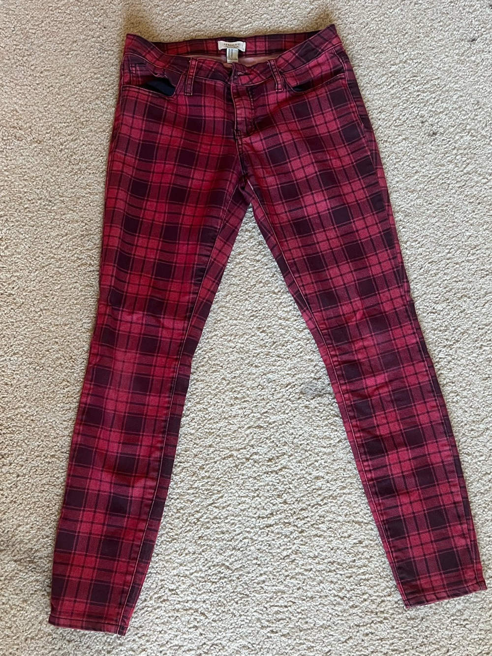 Red Plaid Pants Forever 21